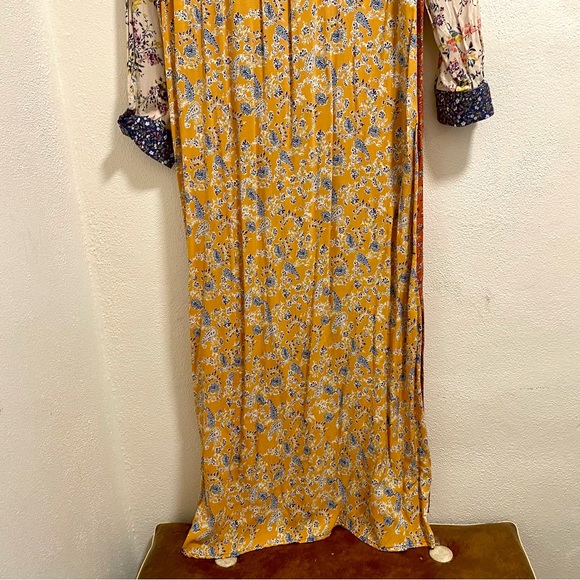 Natural Life Esme Long Sleeve Full Button Contrast Floral Print Shirt Dress - Picture 7 of 9